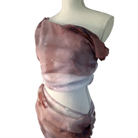 SNDYS Kilee Maxi Dress in Print Small New Womens Cut out Gown - Picture 9 of 16